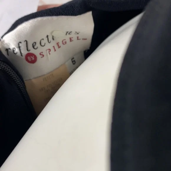 D-5 Spiegel Reflections Black Dress With Bow Tie - Picture 6 of 6